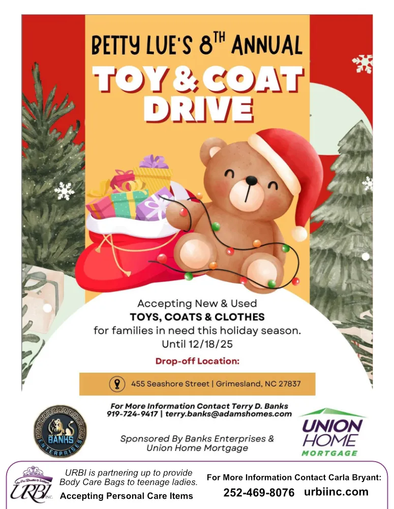 URBI Coat Drive Flyer - December 18, 2025